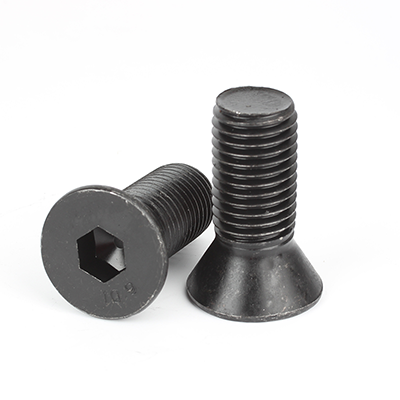 合金鋼10.9級(jí)發(fā)黑內(nèi)六角沉頭螺釘DIN7991